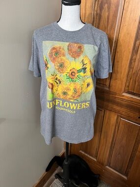 Mighty Fine Heather Gray Crewneck Tee